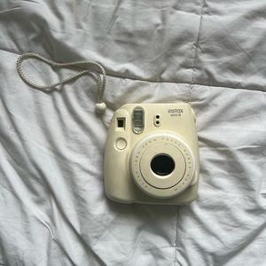 White instax film camera